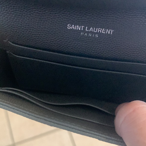 YSL Saint Laurent Cassandre Matelassé Small Envelope Wallet  Embossed like new - Picture 3 of 7